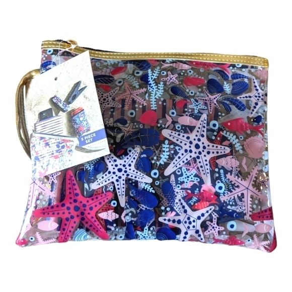 NWT Salty Starfish Exclusively at Paper Store 5 Piece Beach Day Essential Set - Picture 1 of 6